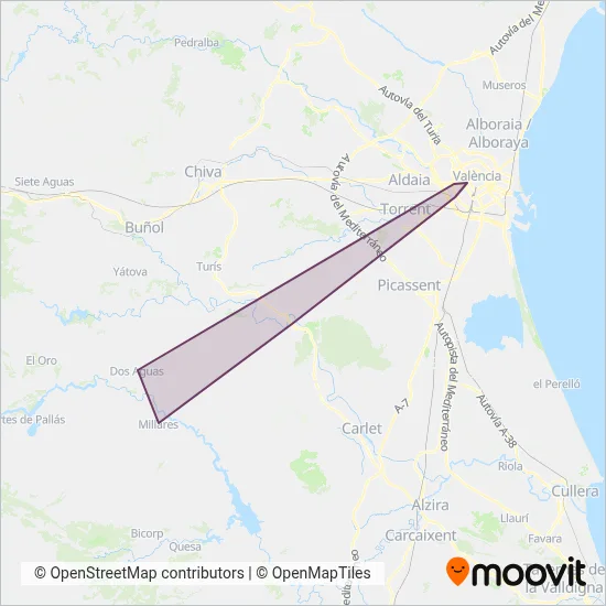 Cobertura del mapa de Montserrat - València