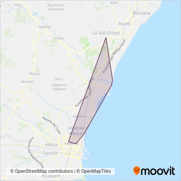 Cobertura del mapa de València Metropolitana Nord