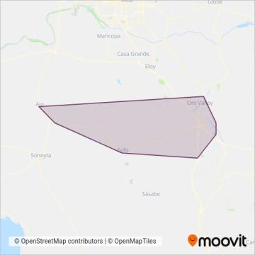 SunTran coverage area map