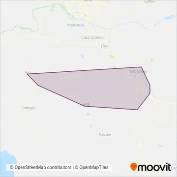 SunTran (Bus) coverage area map