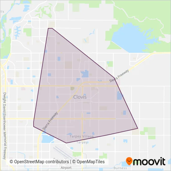 Clovis Transit coverage area map