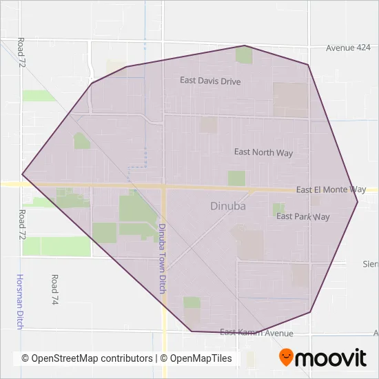 DART coverage area map