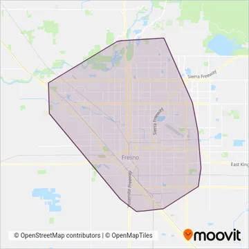 FAX coverage area map