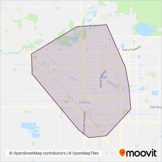 FAX coverage area map