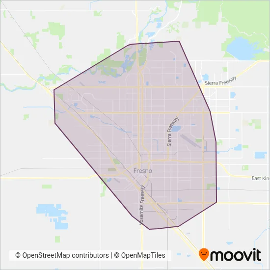 FAX coverage area map