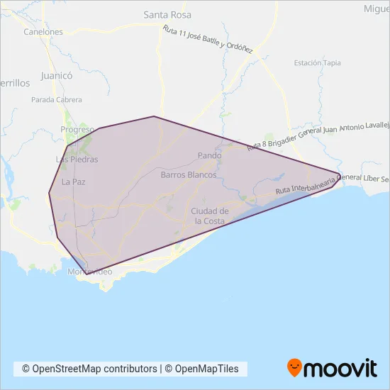 COETC coverage area map
