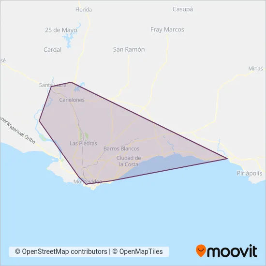 COPSA coverage area map