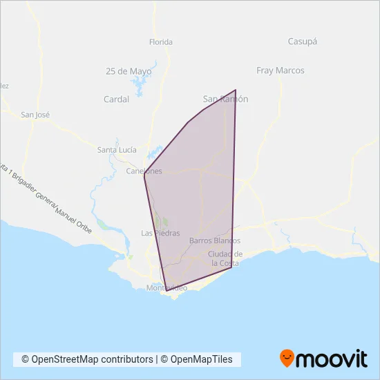 UCOT coverage area map