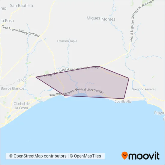 SATT coverage area map