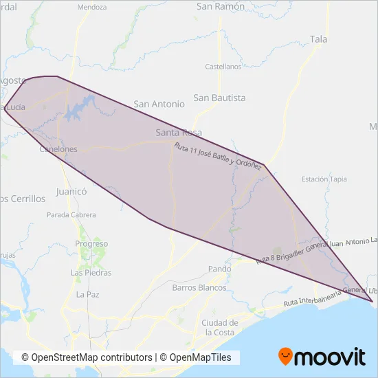 Zeballos Hnos coverage area map