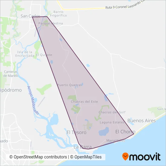 Machado coverage area map