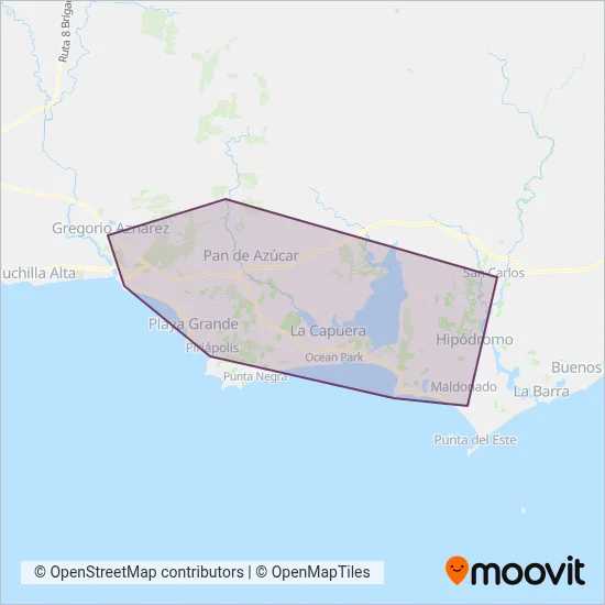 Guscapar coverage area map