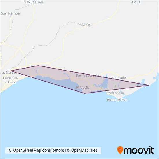 Cot coverage area map