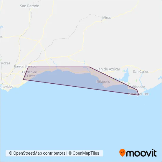 Turismar coverage area map