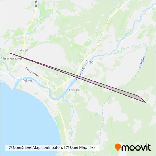 Osaühing Bristol Takso coverage area map