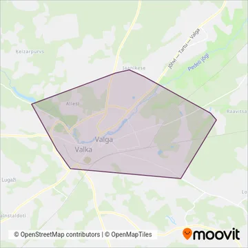 ATG Bussiliinid OÜ coverage area map