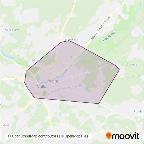 ATG Bussiliinid OÜ coverage area map