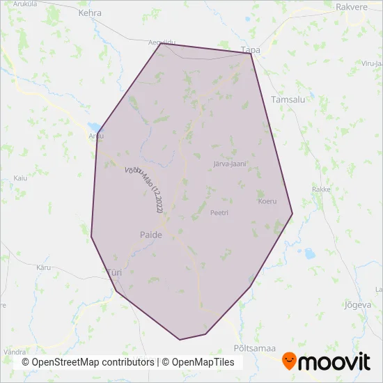 ATG Bussipark OÜ coverage area map