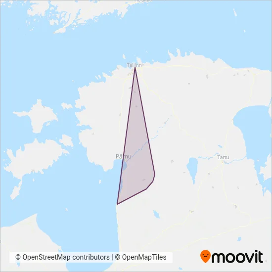 Autobuss Aktsiaselts coverage area map