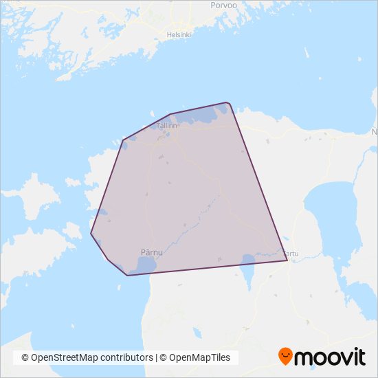 SEBE Aktsiaselts coverage area map