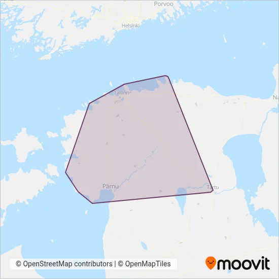 SEBE coverage area map