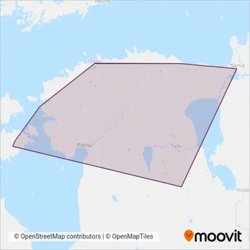 Lux Express coverage area map