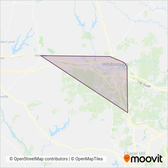 OCPT coverage area map