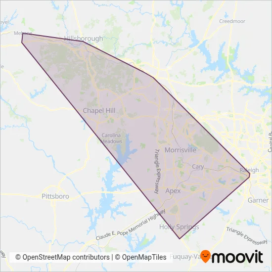 GoTriangle coverage area map
