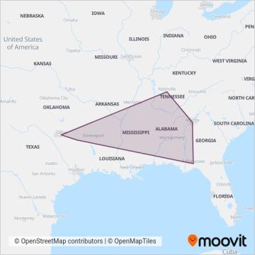 Greyhound-us coverage area map