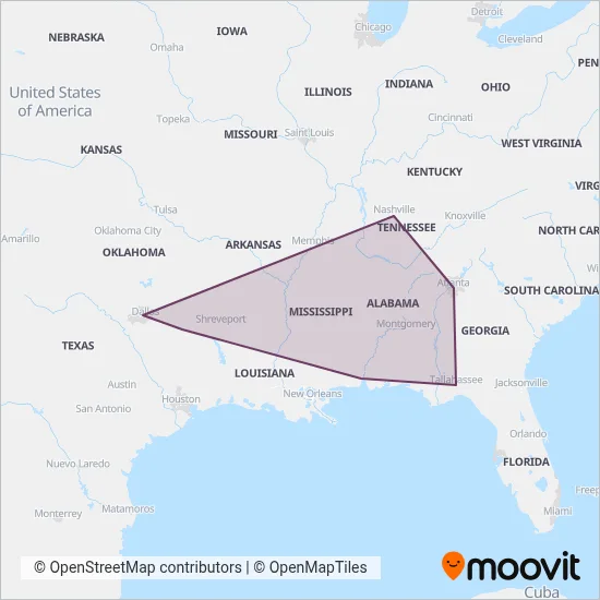 Greyhound-us coverage area map