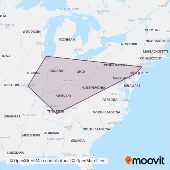 Greyhound-us coverage area map