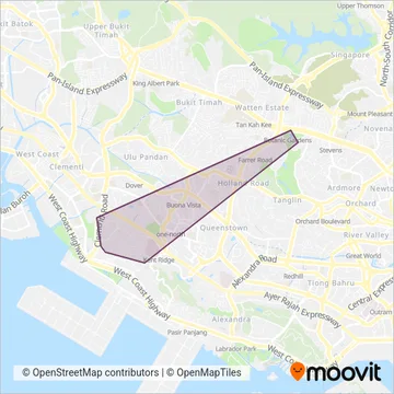 NUS Shuttle线路的覆盖范围