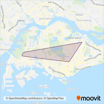 NTU Shuttle线路的覆盖范围