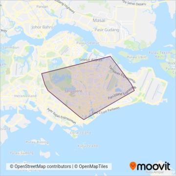 SBS Transit coverage area map