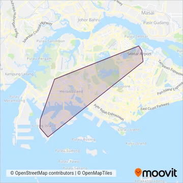 JTC Bus coverage area map