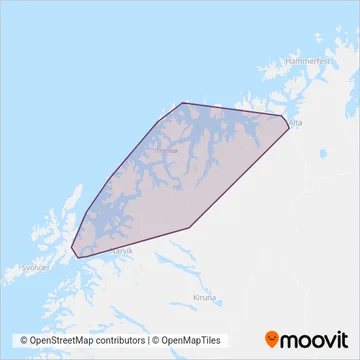 Svipper (Bus) coverage area map