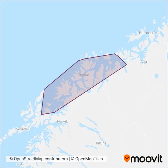 Svipper (Ferry) coverage area map