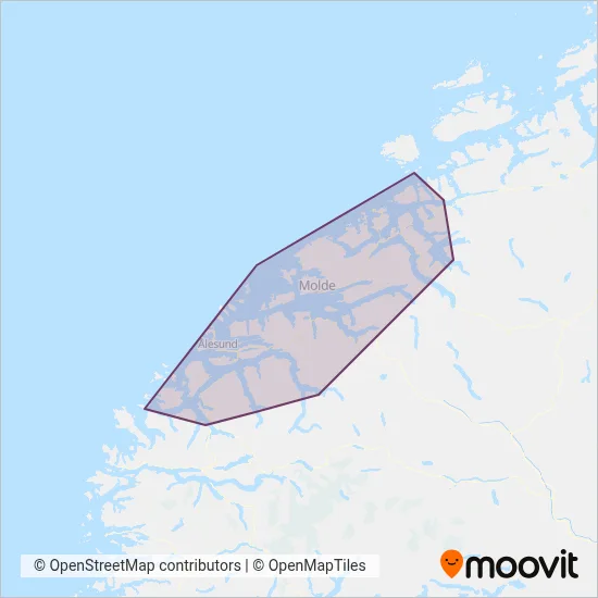 FRAM (Ferry) coverage area map