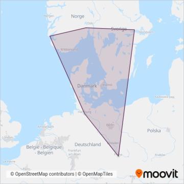 FlixBus coverage area map