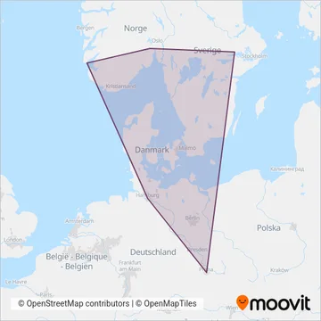 FlixBus coverage area map