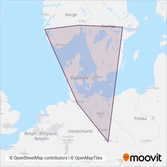 FlixBus coverage area map