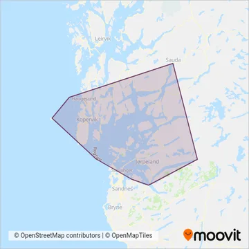 Kolumbus (Ferry) coverage area map