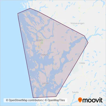 Skyss (Ferry) coverage area map
