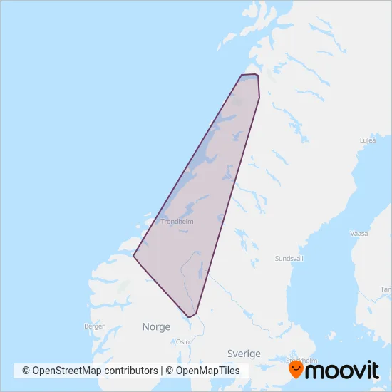 SJ Nord coverage area map