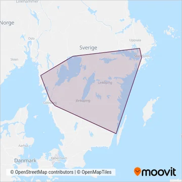 VY Bus4You coverage area map