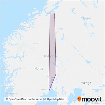 Unibuss coverage area map