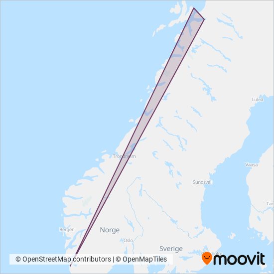 Boreal dekningsområde kart