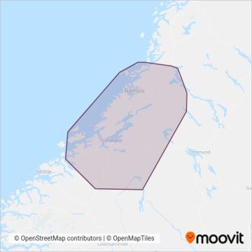 AtB (Bus) coverage area map