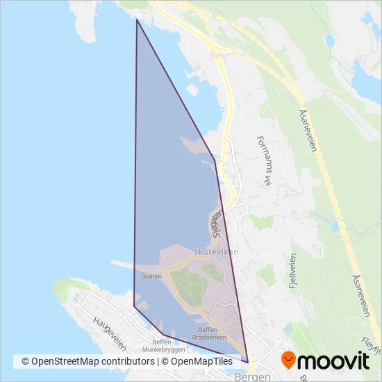 Beffen coverage area map