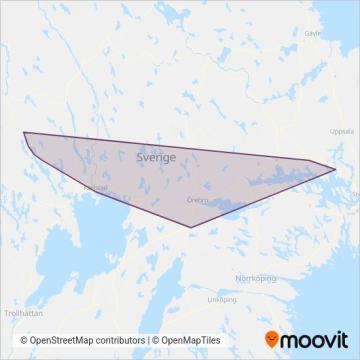 Vy Tåg coverage area map